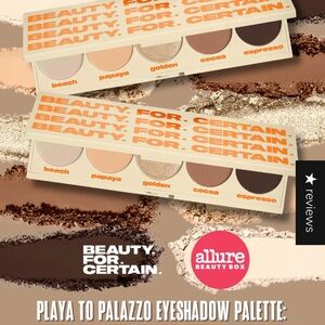 Beauty For Certain Playa to Palazzo eyeshadow palette